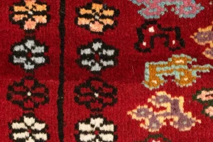 Red Tribal 3'5X5 Shiraz Persian Rug