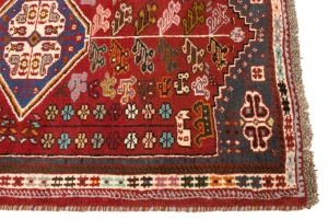 Red Tribal 3'5X5 Shiraz Persian Rug