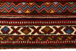 Red Tribal 3'5X5 Shiraz Persian Rug