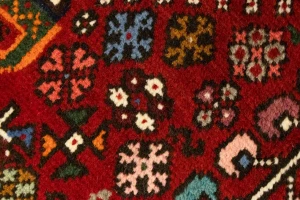 Red Tribal 3'5X5 Shiraz Persian Rug