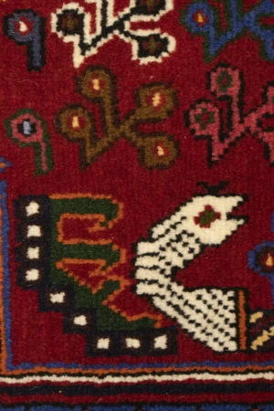 Red Tribal 3'5X5 Shiraz Persian Rug