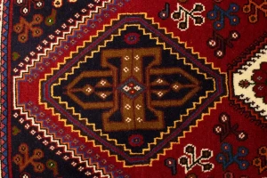 Red Tribal 3'5X5 Shiraz Persian Rug