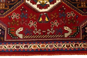 Red Tribal 3'5X5 Shiraz Persian Rug