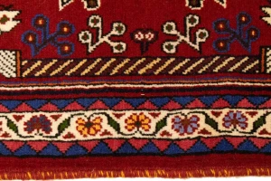 Red Tribal 3'5X5 Shiraz Persian Rug