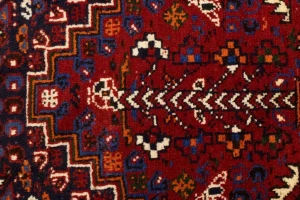 Red Tribal 3'4X5 Shiraz Persian Rug