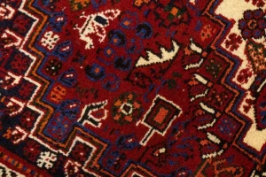 Red Tribal 3'4X5 Shiraz Persian Rug