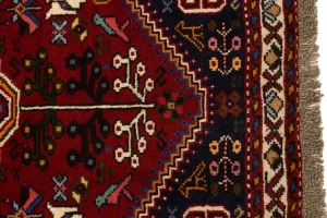 Red Tribal 3'5X5 Shiraz Persian Rug
