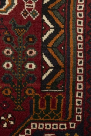 Red Tribal 3X5 Shiraz Persian Rug