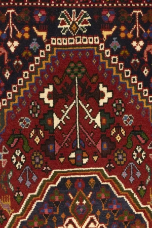 Red Tribal 3X5 Shiraz Persian Rug