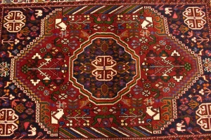 Red Tribal 3X5 Shiraz Persian Rug