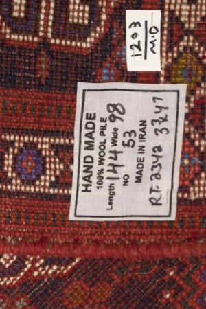 Red Tribal 3'3X4'7 Shiraz Persian Rug