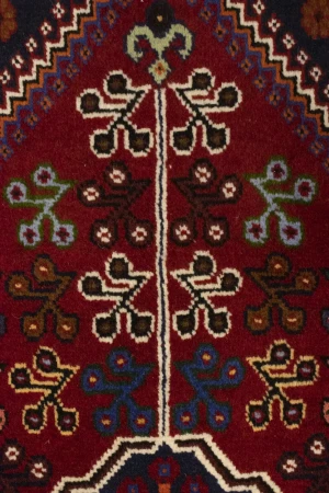 Red Tribal 3'5X5 Shiraz Persian Rug