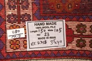 Red Tribal 3'5X5 Shiraz Persian Rug