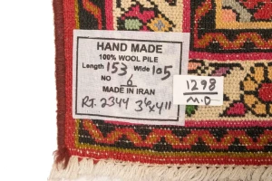 Bittersweet Red Tribal 3'6X5'0 Hamedan Persian Rug