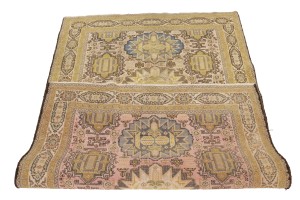 Cream Floral 4X6 Semi Antique Vintage Oriental Persian Rug