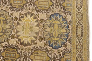 Cream Floral 4X6 Semi Antique Vintage Oriental Persian Rug