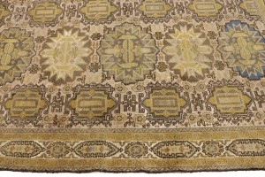 Cream Floral 4X6 Semi Antique Vintage Oriental Persian Rug