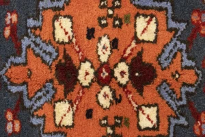 Cream 5X7 Geometric Tribal Vintage Oriental Persian Rug