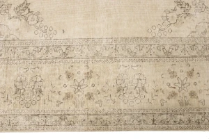 Muted Color Floral 10X13 Antique Distressed Oriental Rug