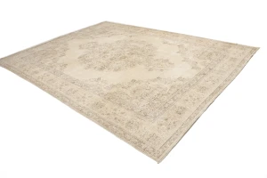 Muted Color Floral 10X13 Antique Distressed Oriental Rug