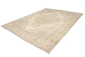 Muted Color Floral 10X13 Antique Distressed Oriental Rug