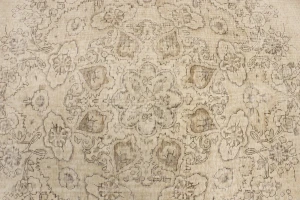 Muted Color Floral 10X13 Antique Distressed Oriental Rug