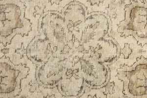Muted Color Floral 10X13 Antique Distressed Oriental Rug