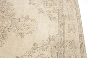 Muted Color Floral 10X13 Antique Distressed Oriental Rug