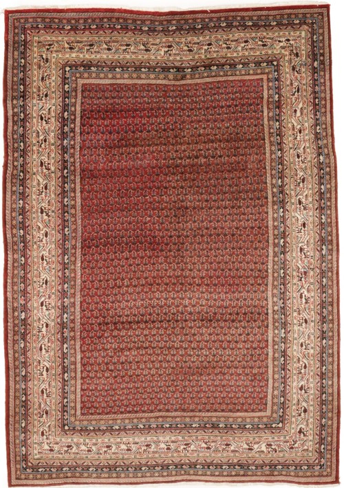 Vintage Rusty Red Tribal 8X11 Botemir Persian Rug