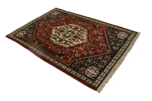 Red Tribal 3X5 Shiraz Persian Rug