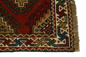 Dark Orange Tribal 3X6 Ghoochan Persian Wool Rug