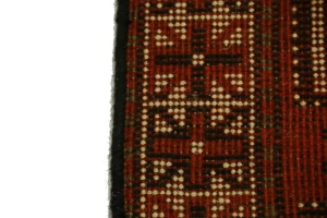 Orange-red Tribal 4X6 Ghoochan Persian Rug