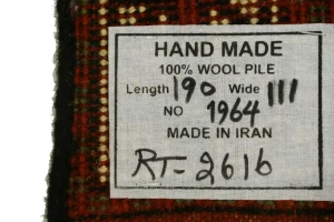 Orange-red Tribal 4X6 Ghoochan Persian Rug