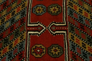 Orange-red Tribal 4X6 Ghoochan Persian Rug