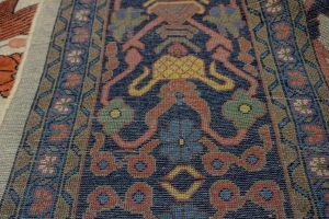 Ivory Vintage Geometric Floral 8X12 Mahal Persian original Rug