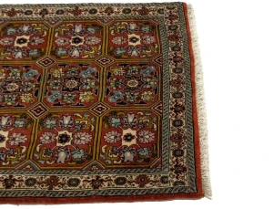 Burnt Orange Floral 2X3 Bidjar Persian Rug