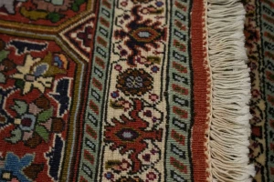 Burnt Orange Floral 2X3 Bidjar Persian Rug