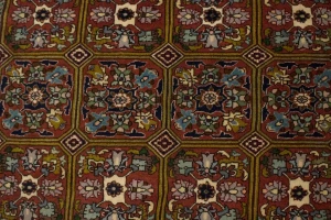 Burnt Orange Floral 2X3 Bidjar Persian Rug
