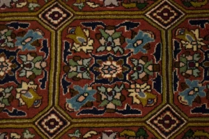 Burnt Orange Floral 2X3 Bidjar Persian Rug