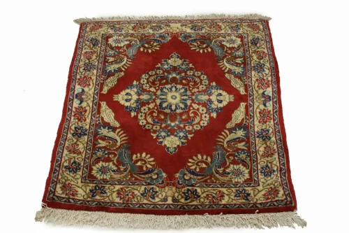 Orange-red Pictorial 2X3 Bidjar Persian Rug