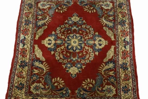 Orange-red Pictorial 2X3 Bidjar Persian Rug