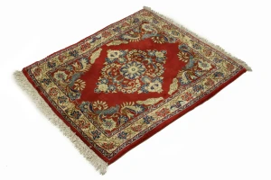 Orange-red Pictorial 2X3 Bidjar Persian Rug