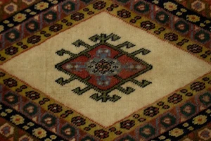 Vintage Beige Tribal 2X2 Abadeh Persian Square Rug
