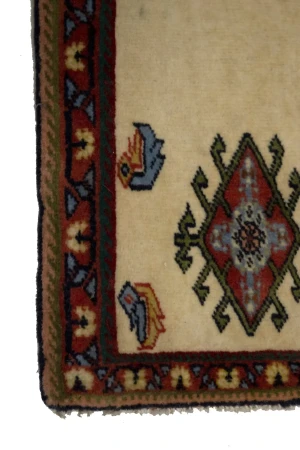 Vintage Beige Tribal 2X2 Abadeh Persian Square Rug