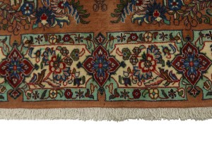 Vintage Rusty Peach Traditional 4X7 Sarouk Persian Rug