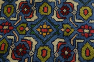 Vintage Red Geometric 4X7 Ardebil Bidjar Persian Rug
