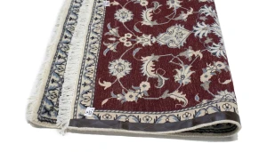 Wine Red Traditional 3X5 Nain Kashmar Persian Rug