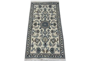 Cream Classic 2X5 Nain Persian Rug