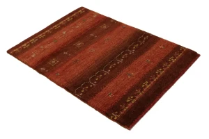 Red Tribal 3X4 Gabbeh Persian Rug