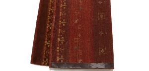 Red Tribal 3X4 Gabbeh Persian Rug